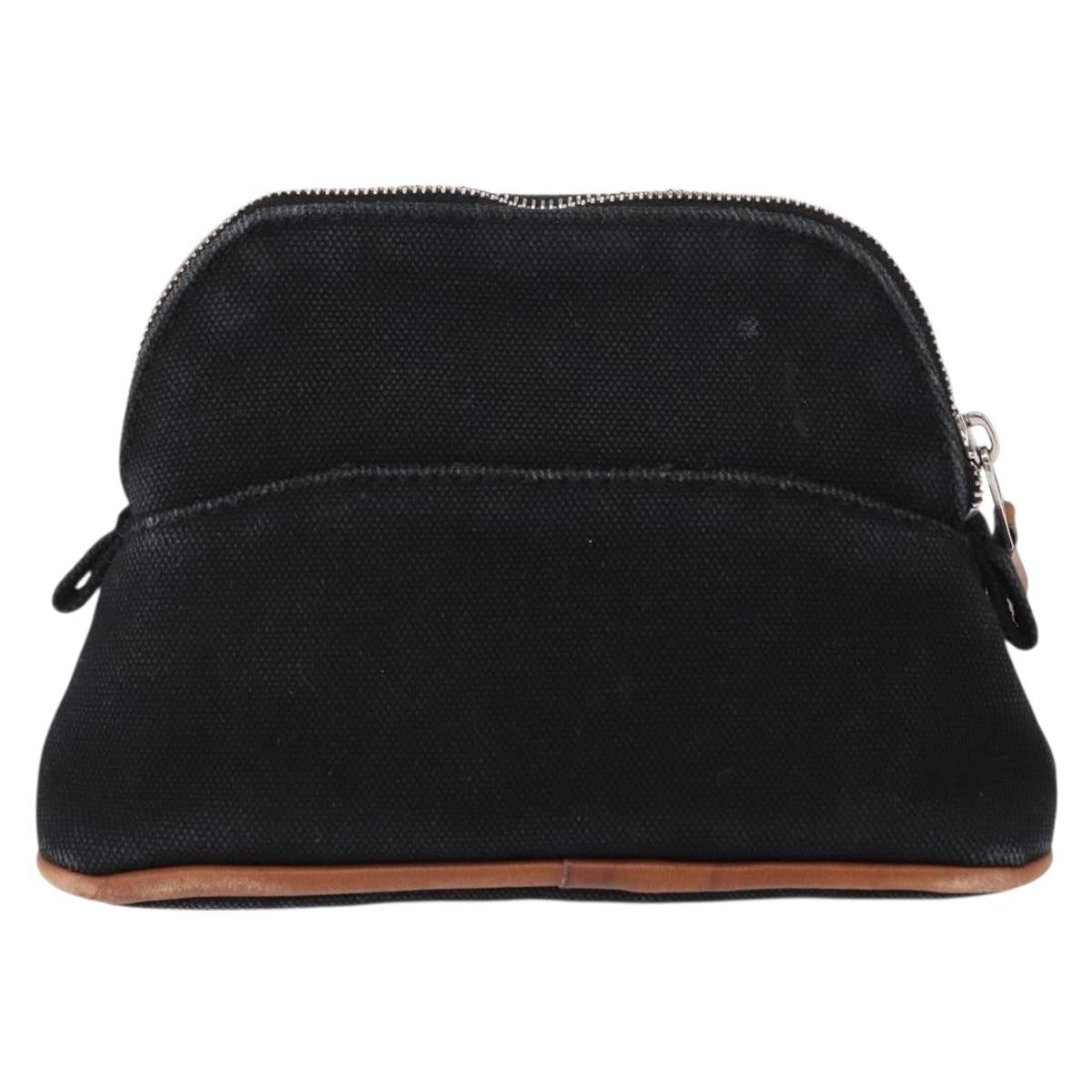 Hermes Bolide Travel Canvas Black Canvas Clutche & Pouche Bag (Pre-Owned)