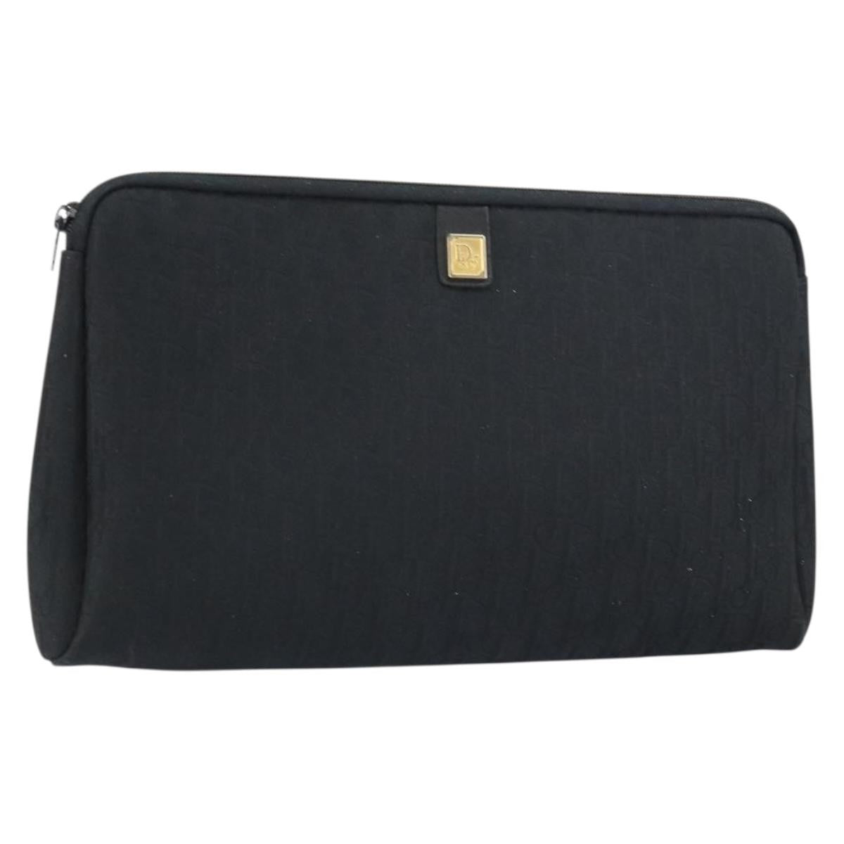 Christian Dior Trotter Canvas Black Canvas Clutche & Pouche Bag (Pre-Owned)