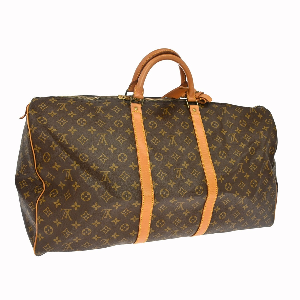 Louis Vuitton Keepall Monogram Canvas Brown Canvas Travel Bag Bag (Pre-Owned)