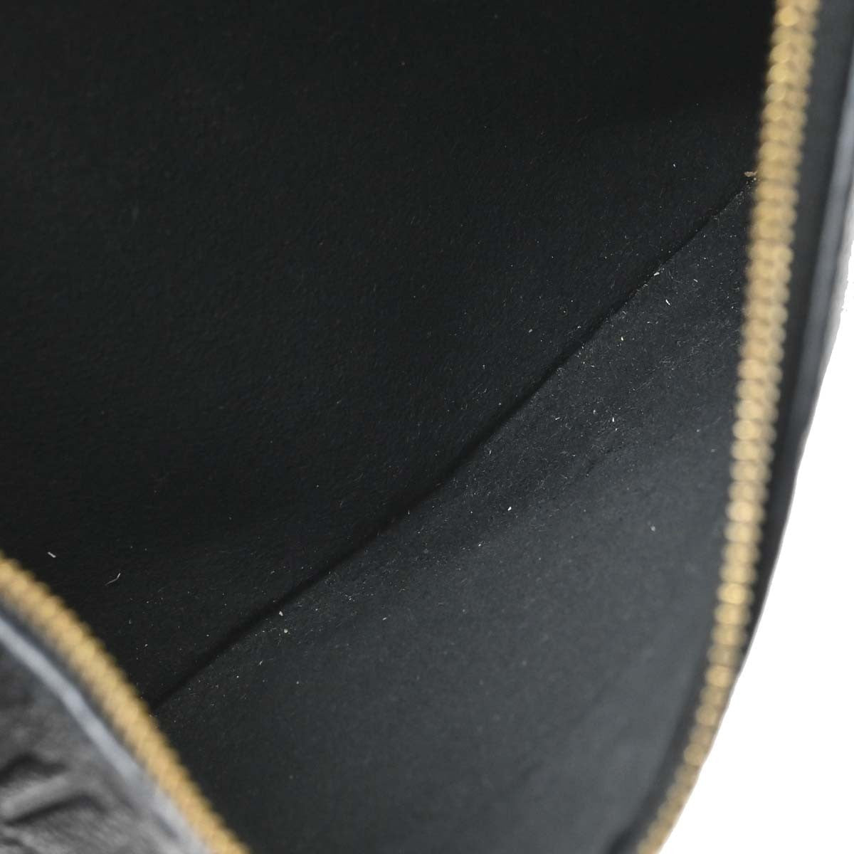 Louis Vuitton Double Zip Pochette Monogram Empreinte Leather Black Leather Clutche & Pouche Bag (Pre-Owned)