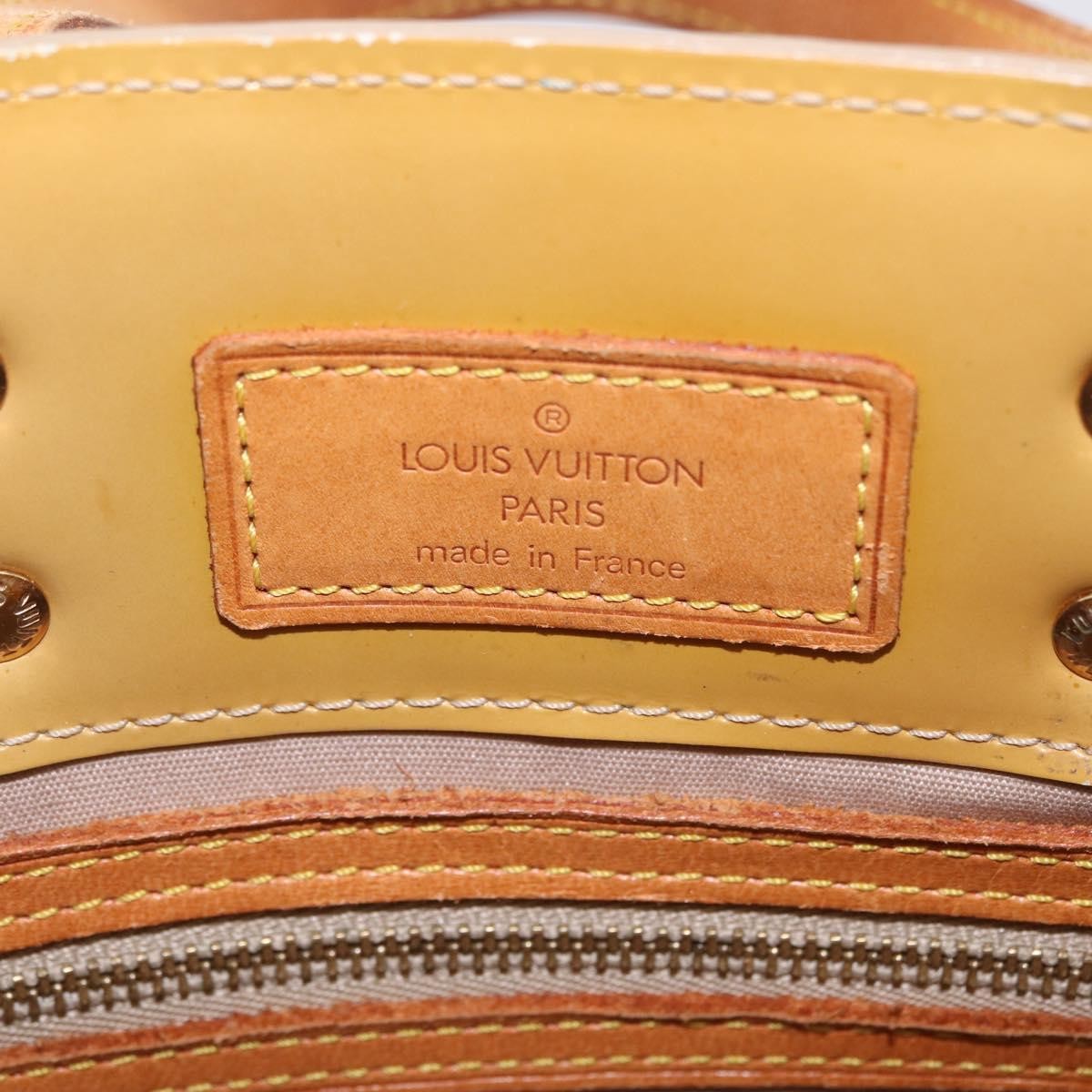 Louis Vuitton Reade Monogram Vernis Beige Patent_Leather Handbag (Pre-Owned)