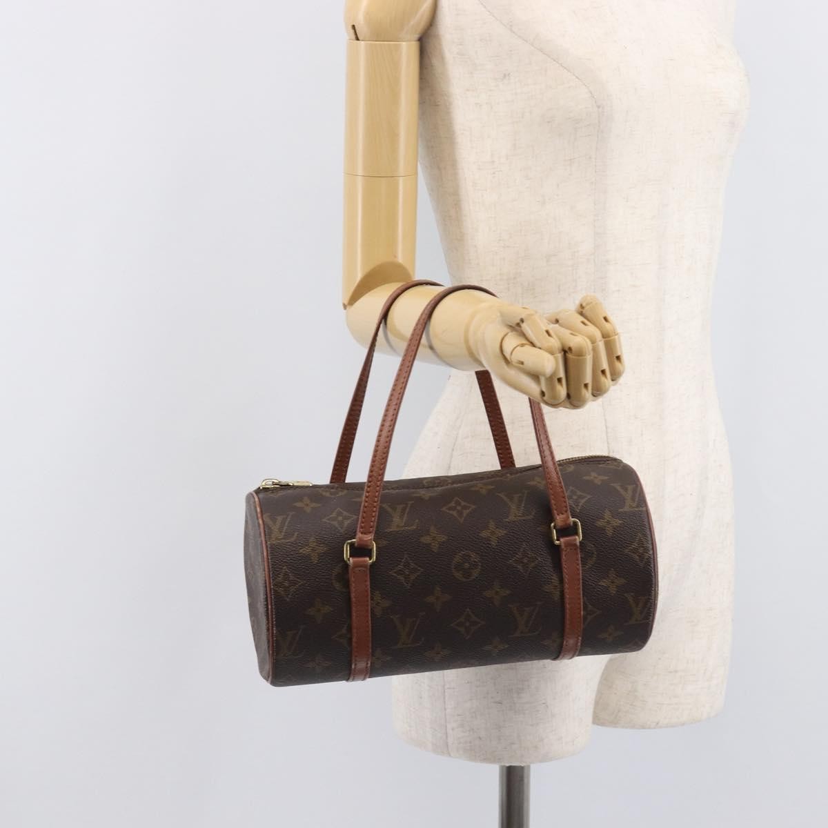 Louis Vuitton Papillon Monogram Canvas Brown Canvas Handbag (Pre-Owned)