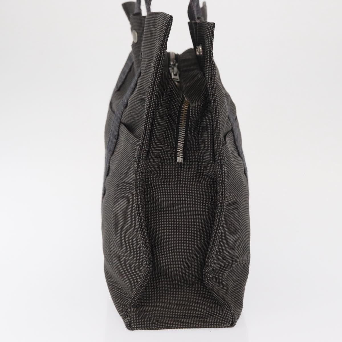 Hermes Fourre-Tout Herline Canvas Gray Canvas Tote Bag Bag (Pre-Owned)