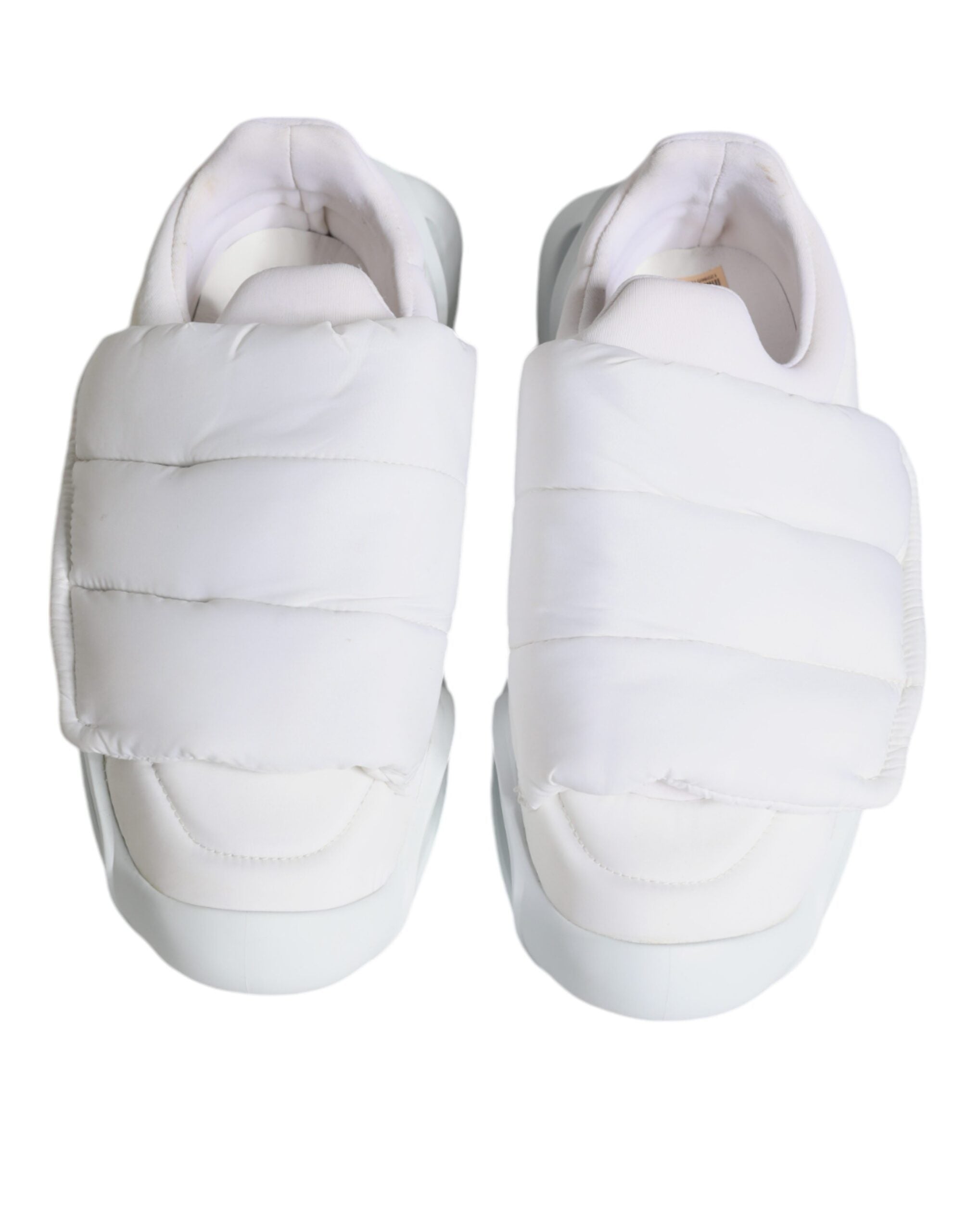 Dolce & Gabbana White Padded Fabric Low Top Sneakers Women's Shoes (Pre-Owned)