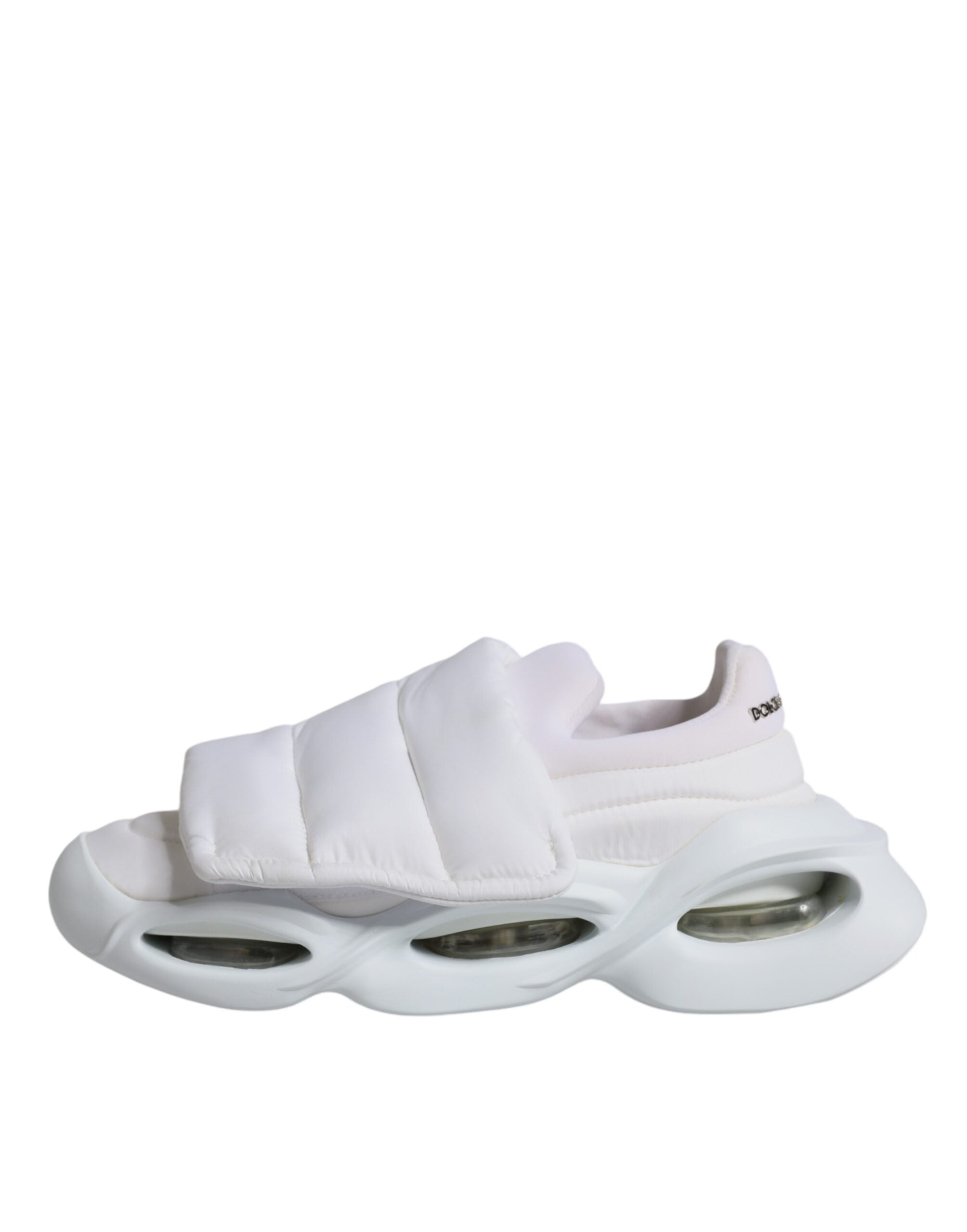 Dolce & Gabbana White Padded Fabric Low Top Sneakers Women's Shoes (Pre-Owned)