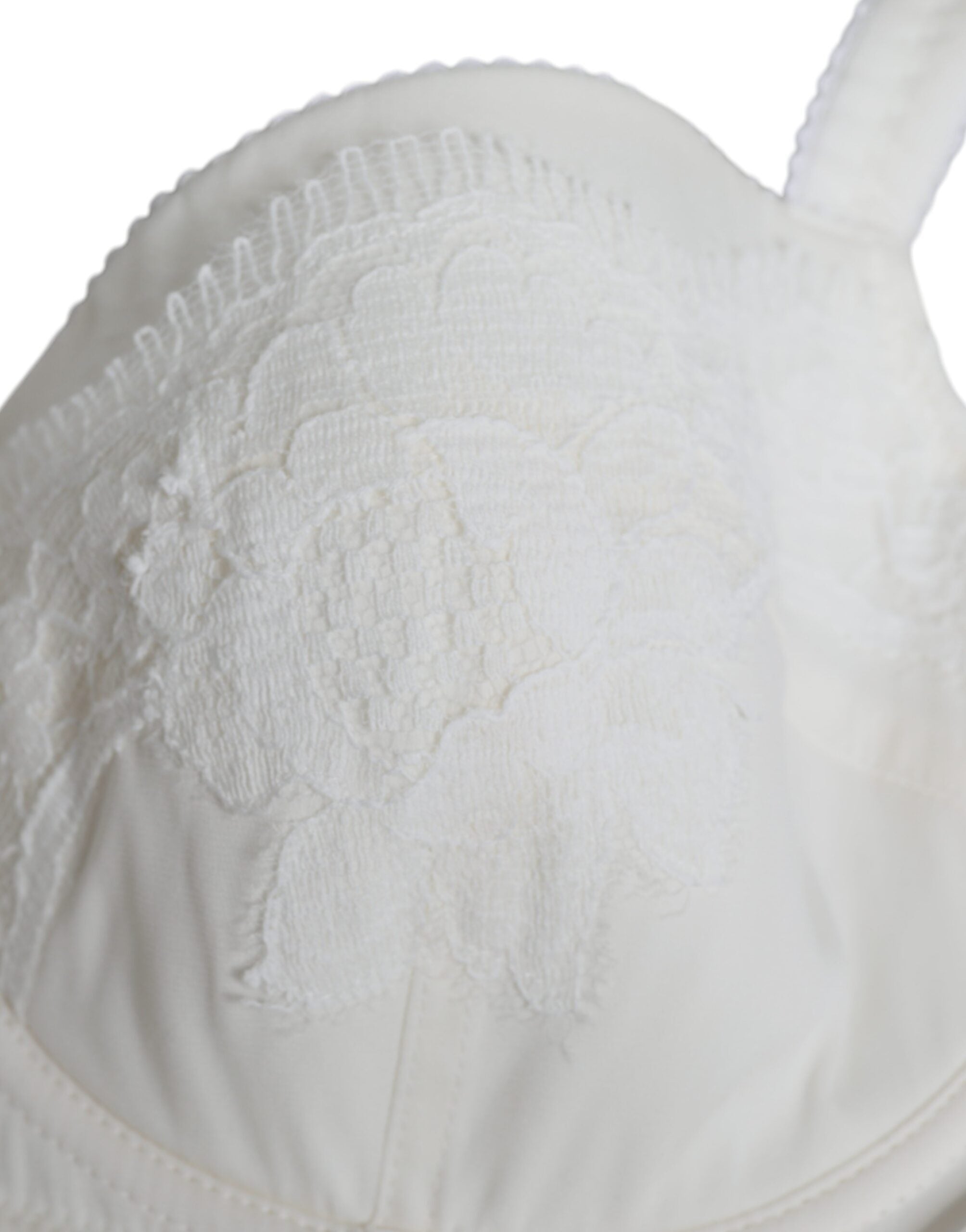 Dolce & Gabbana White Silk Stretch Panty Balconette Bra Women's Underwear