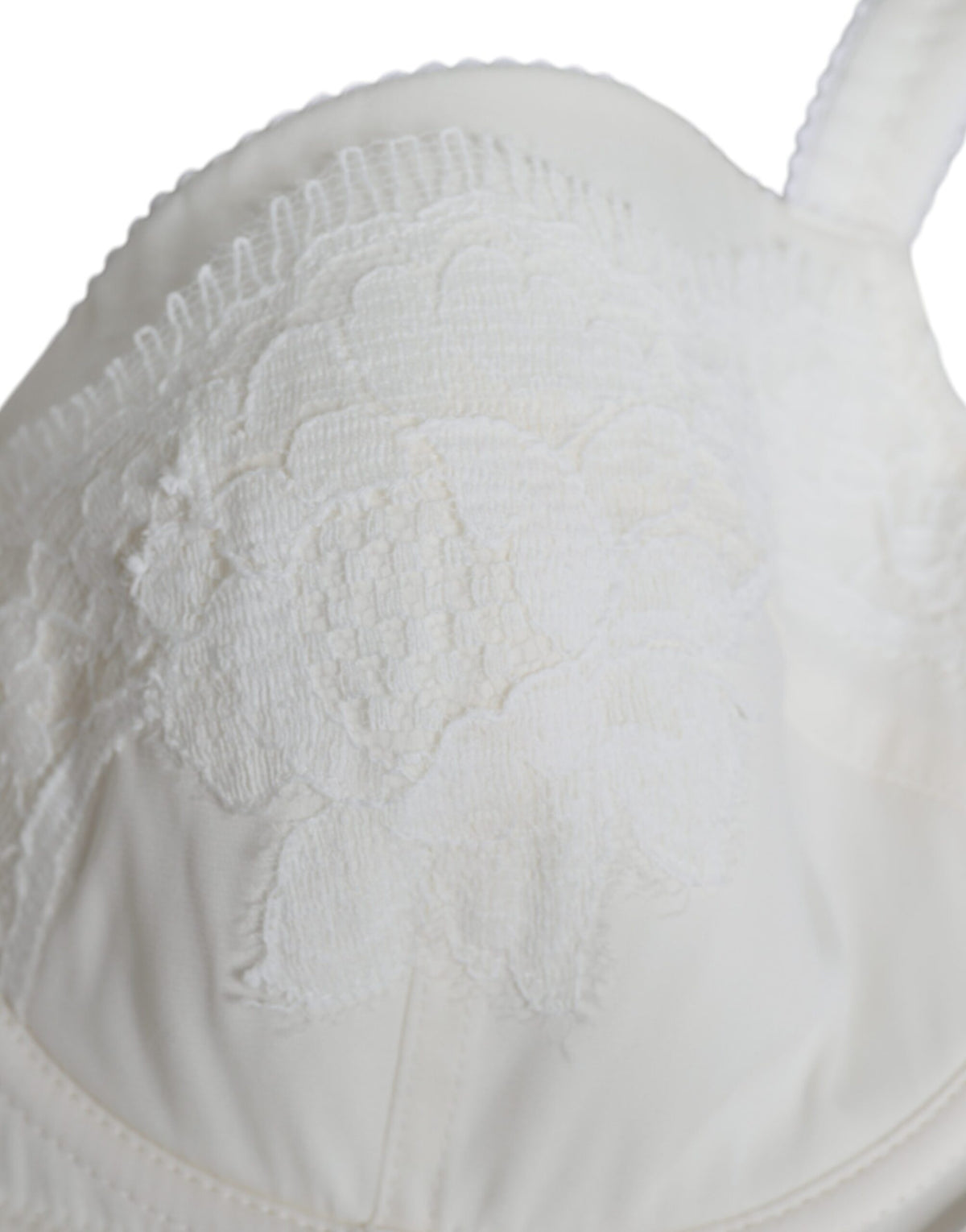 Dolce & Gabbana White Silk Stretch Panty Balconette Bra Women's Underwear