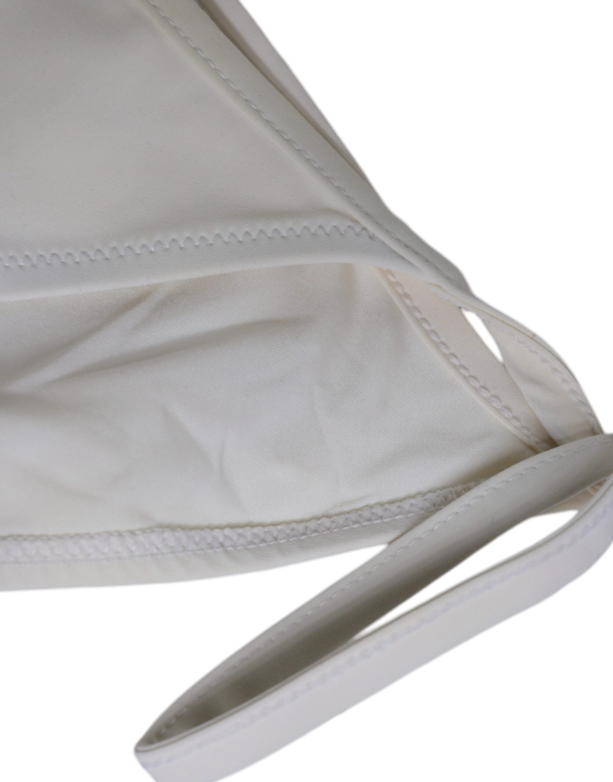 Dolce & Gabbana White Nylon Bottom Beachwear Swimwear Women's Bikini (Pre-Owned)