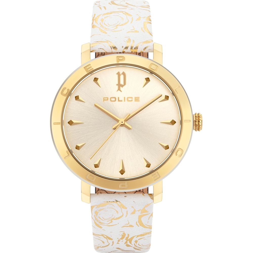 Police White Leather Women's Watch
