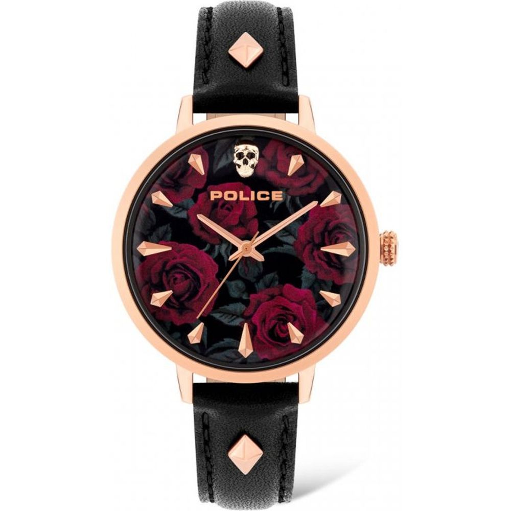 Police Black Leather Women's Watch