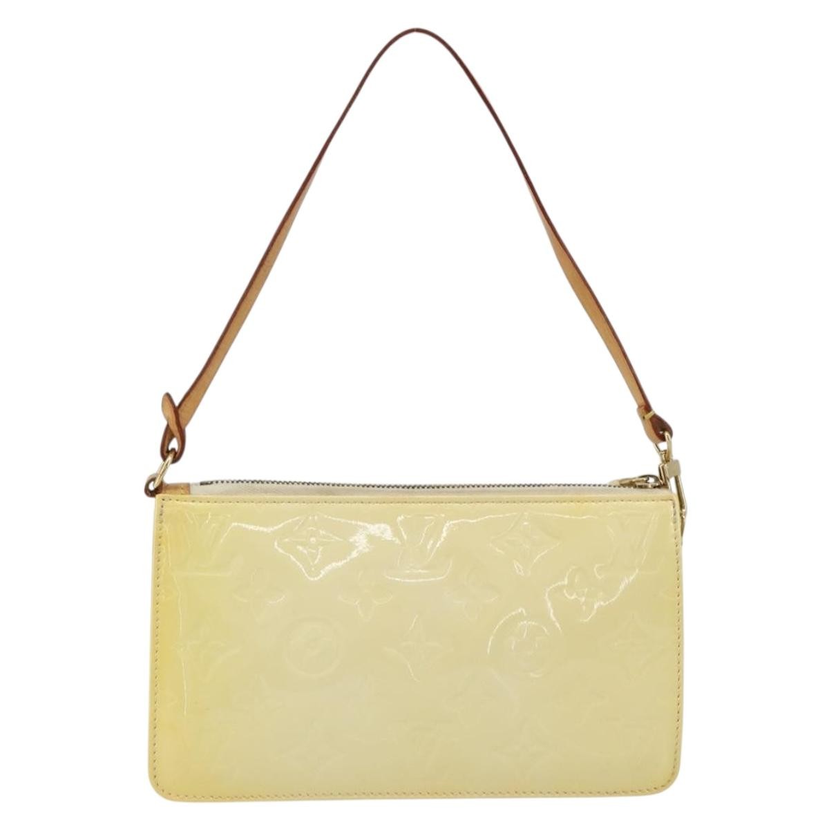 Louis Vuitton Lexington Pochette Monogram Vernis Beige Patent_Leather Clutche & Pouche Bag (Pre-Owned)