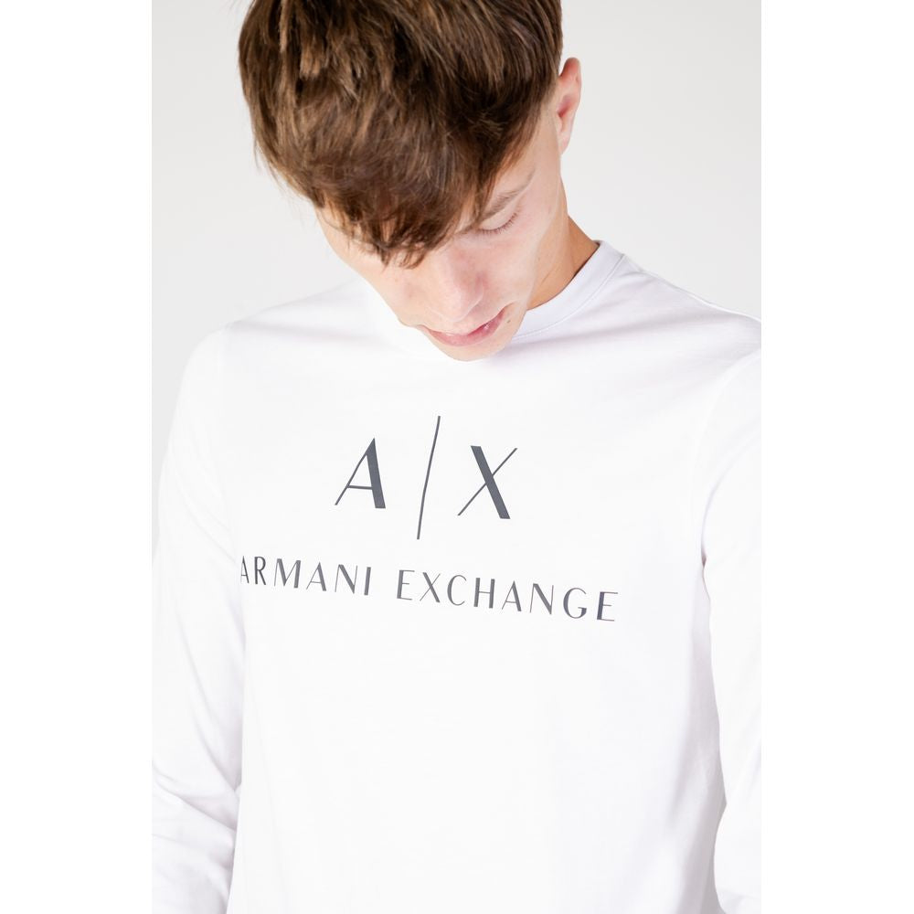 Armani Exchange White Cotton Men's Shirt