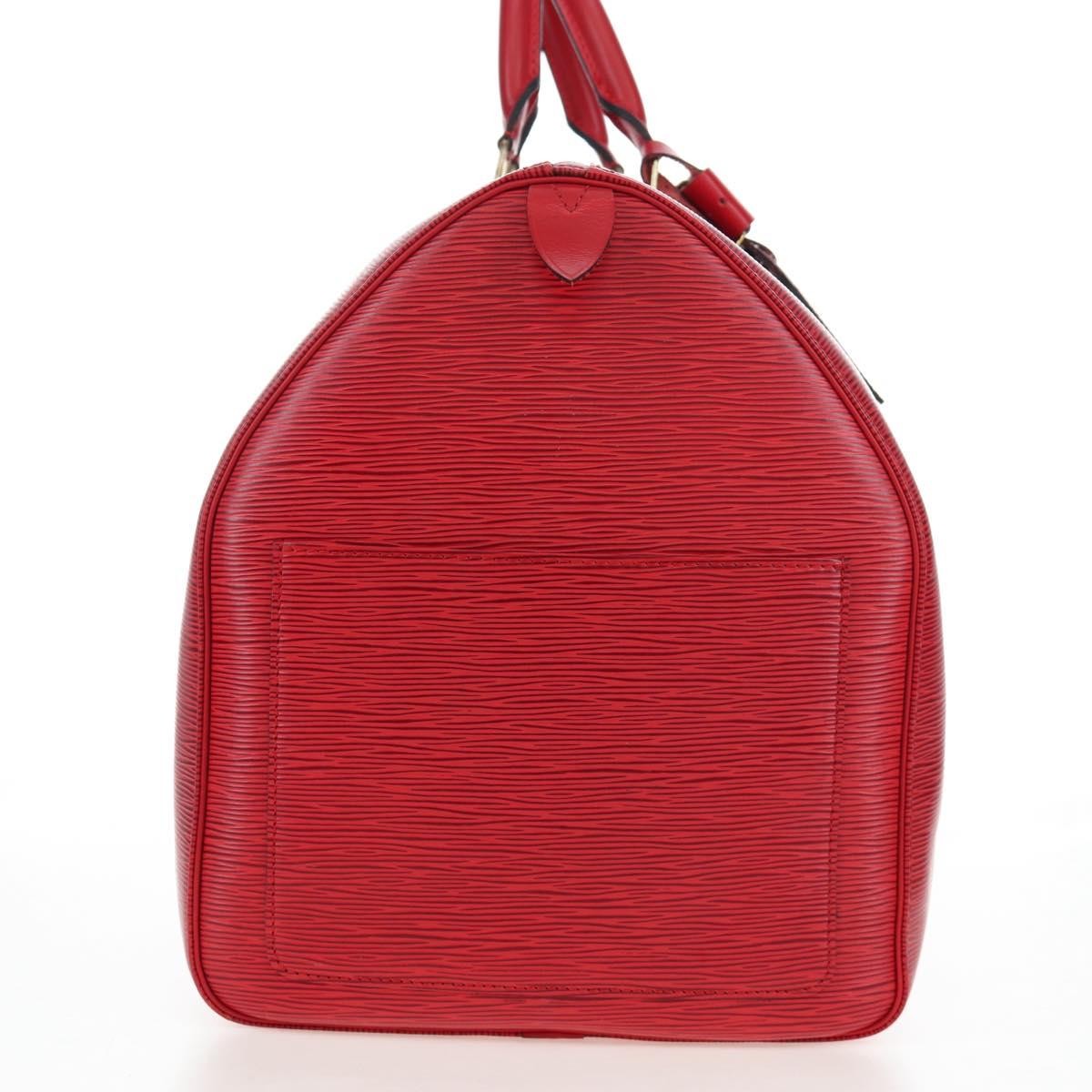 Louis Vuitton Keepall Epi Red Leather Travel Bag Bag (Pre-Owned)