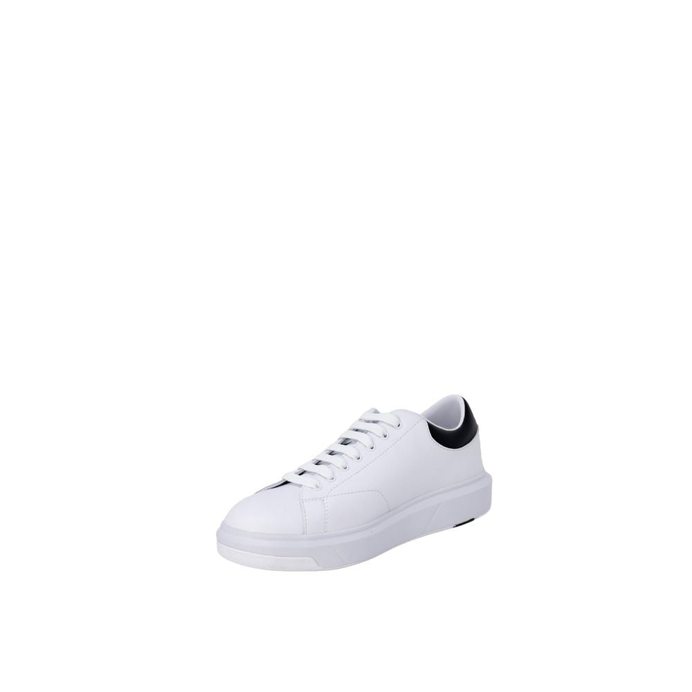 Armani Exchange Black And White Leather Men's Sneaker