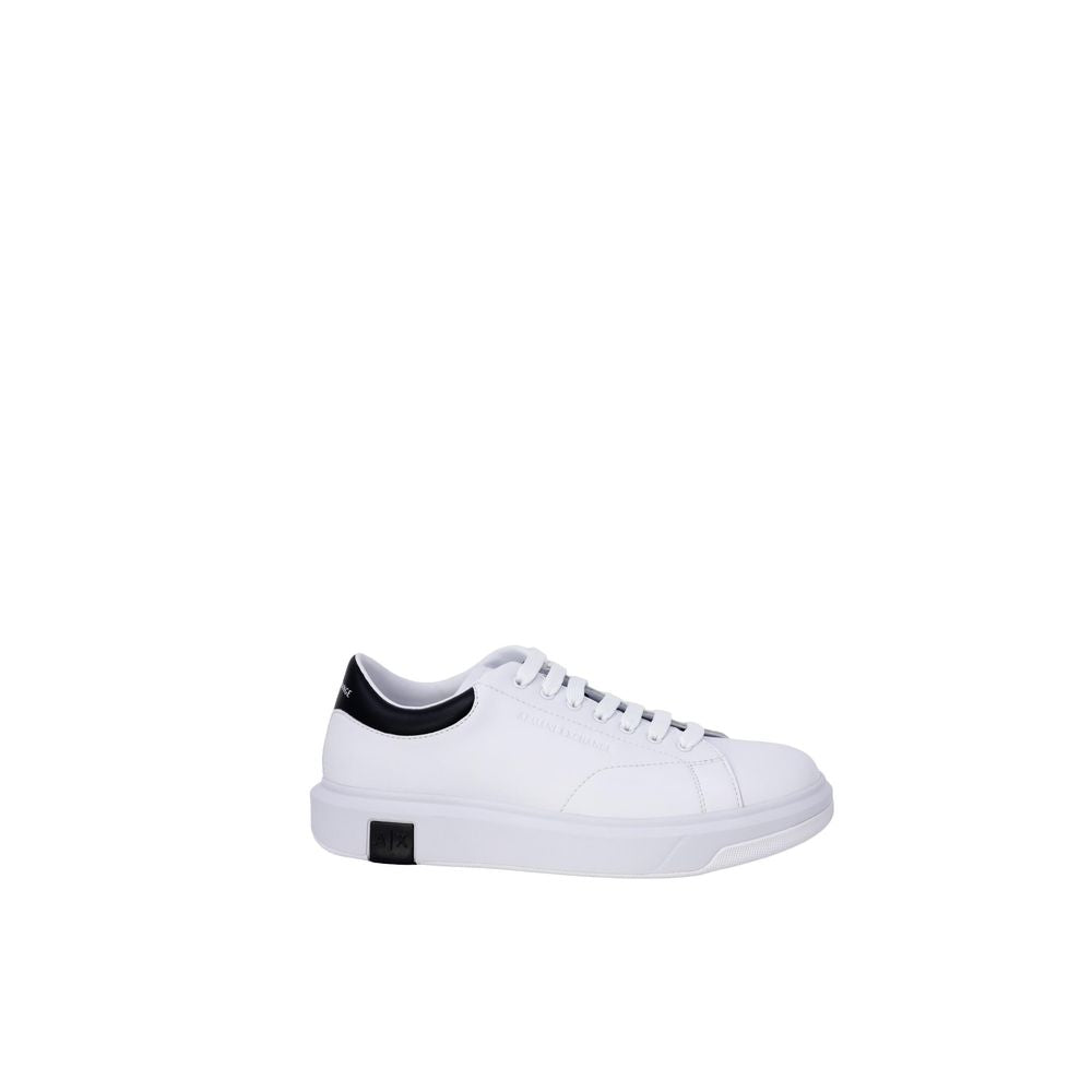 Armani Exchange Black And White Leather Men's Sneaker