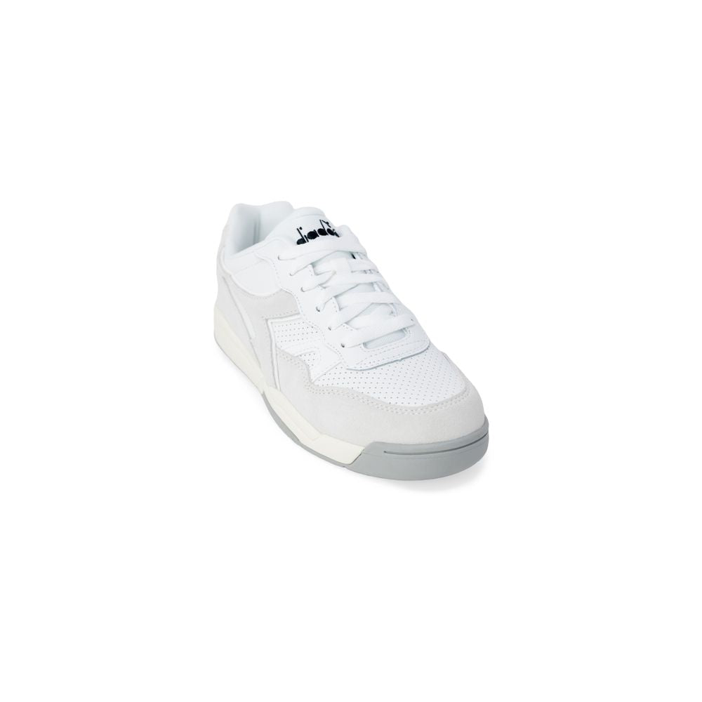 Diadora White Artificial Leather Men's Sneaker