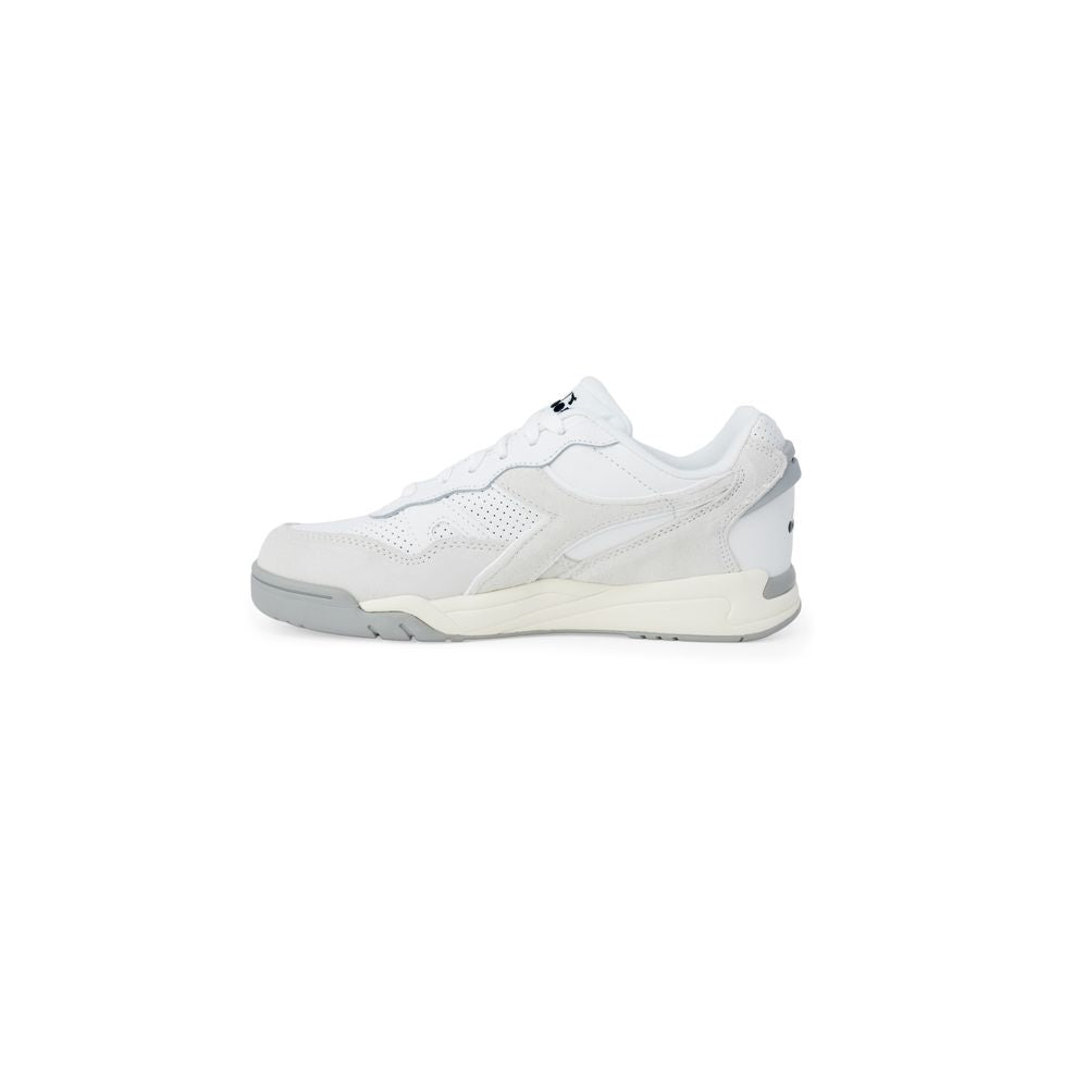 Diadora White Artificial Leather Men's Sneaker