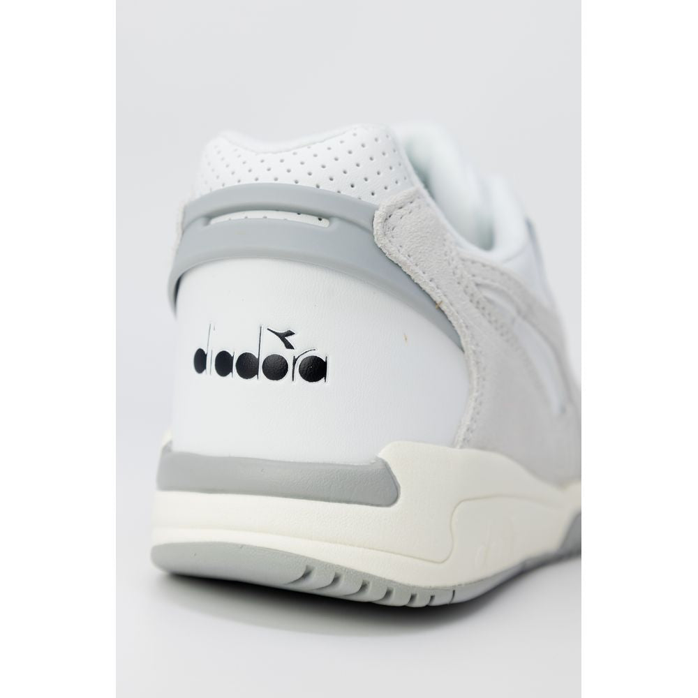 Diadora White Artificial Leather Men's Sneaker