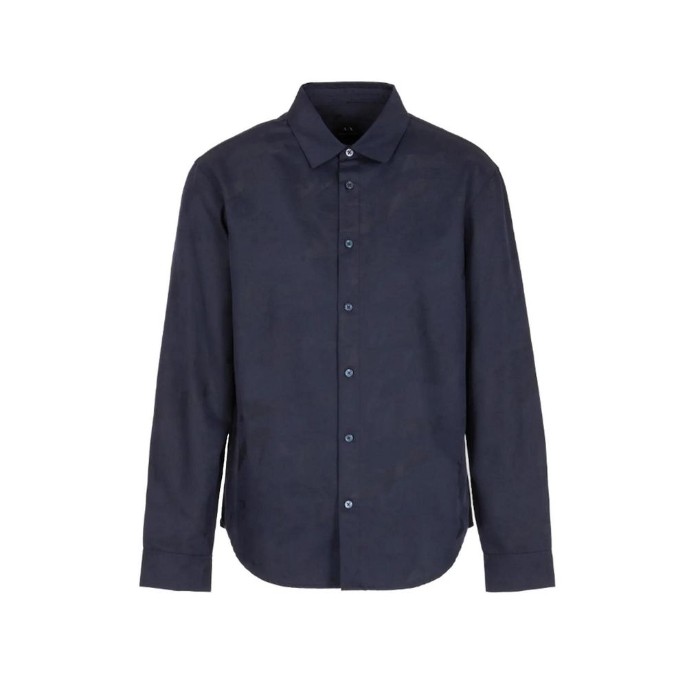 Armani Exchange Blue Cotton Men's Shirt