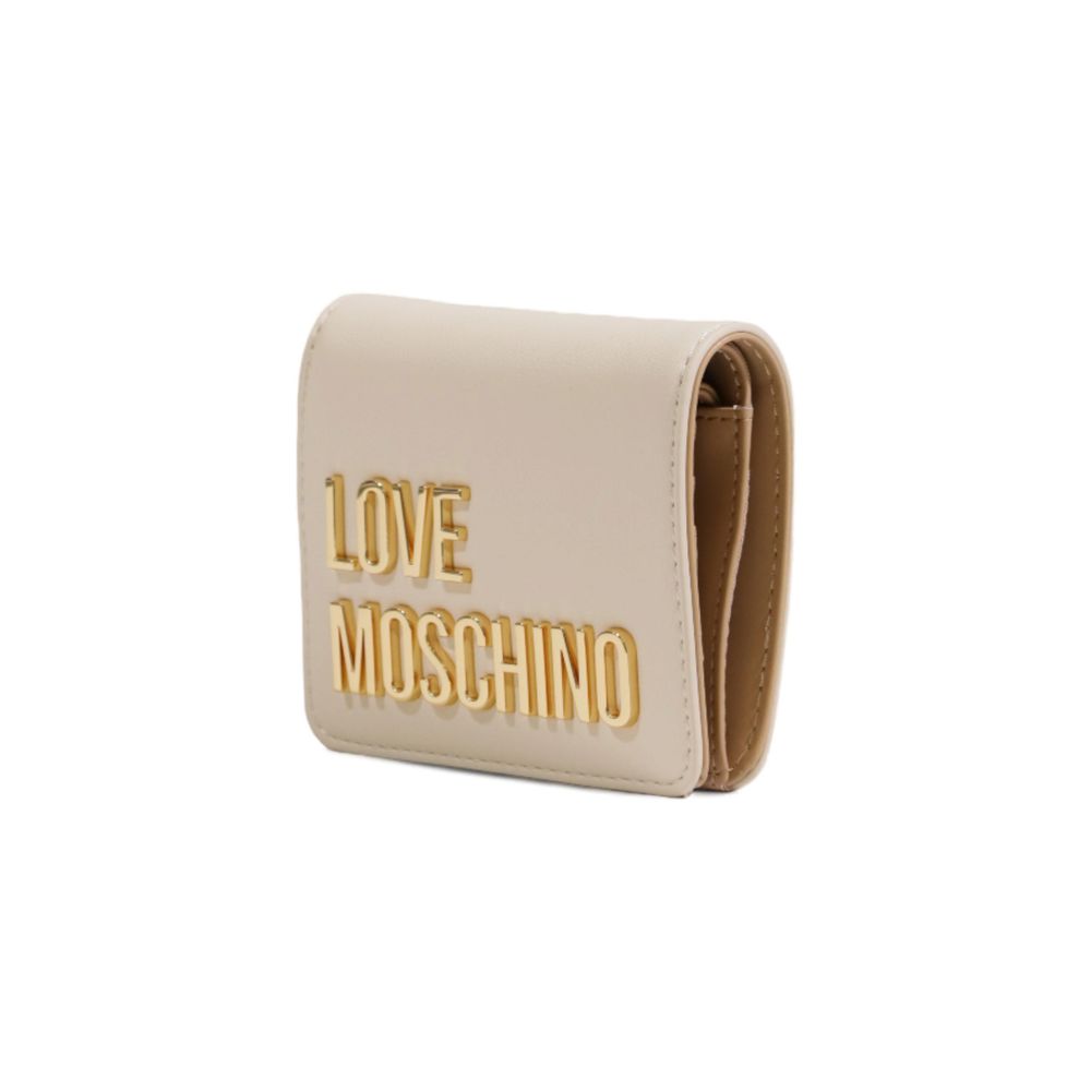 Love Moschino Beige Polyethylene Women's Wallet