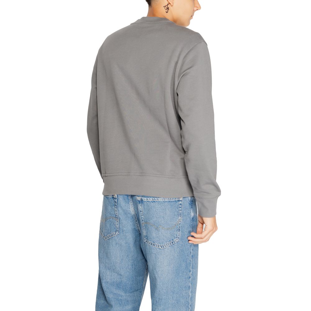 Hugo Boss Gray Cotton Men's Sweater