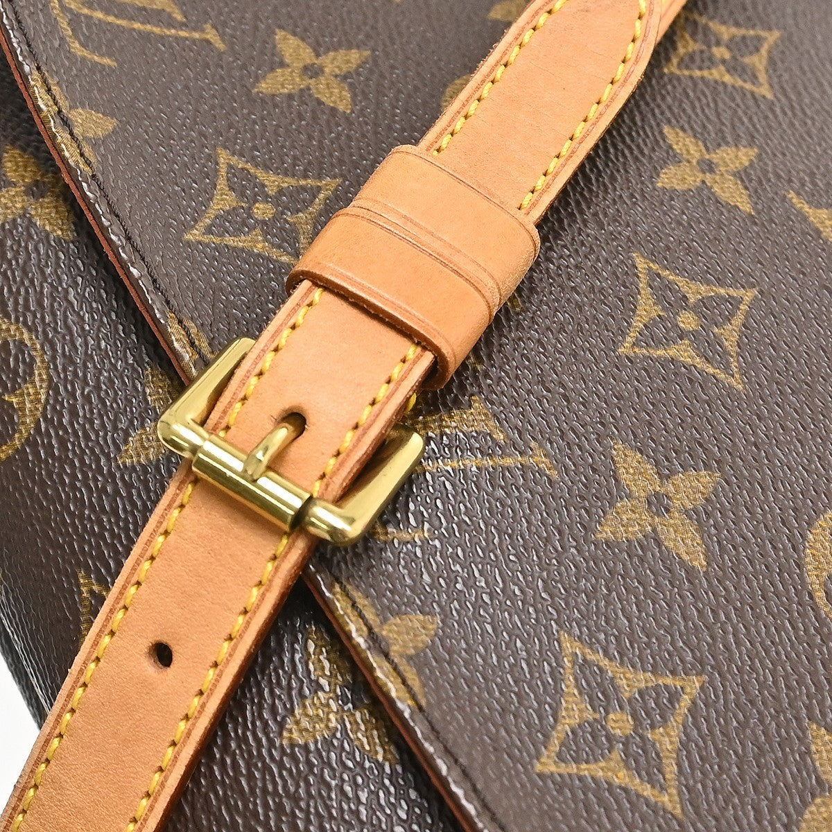 Louis Vuitton Musette Tango Monogram Canvas Brown Canvas Shoulder Bag Bag (Pre-Owned)