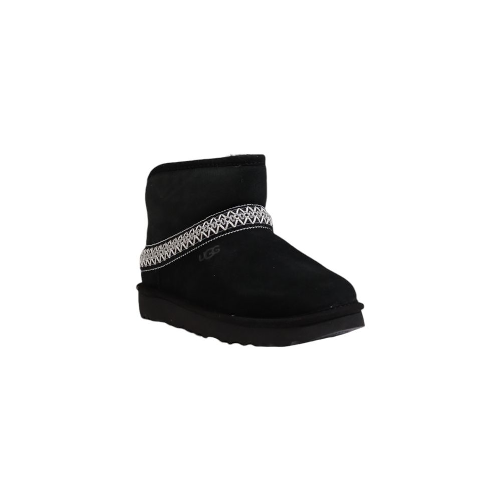 UGG Black Suede Leather Women's Ankle