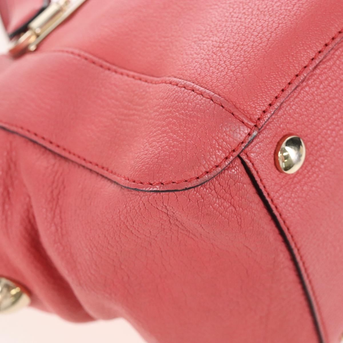 Chloe Bridget Convertible Satchel Leather Pink Leather Handbag (Pre-Owned)