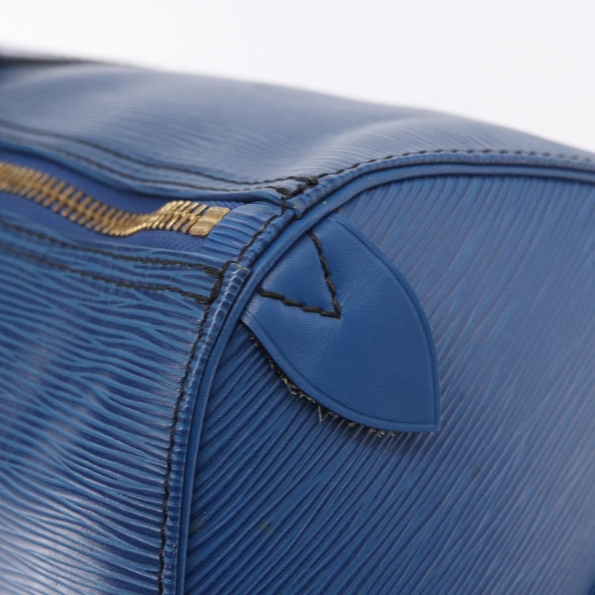 Louis Vuitton Keepall Epi Leather Blue Leather Travel Bag Bag (Pre-Owned)