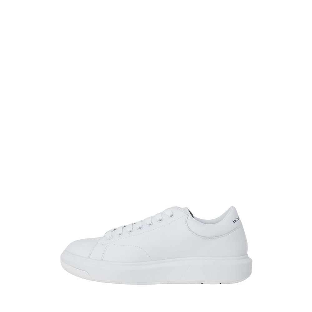 Armani Exchange White Leather Men's Sneaker