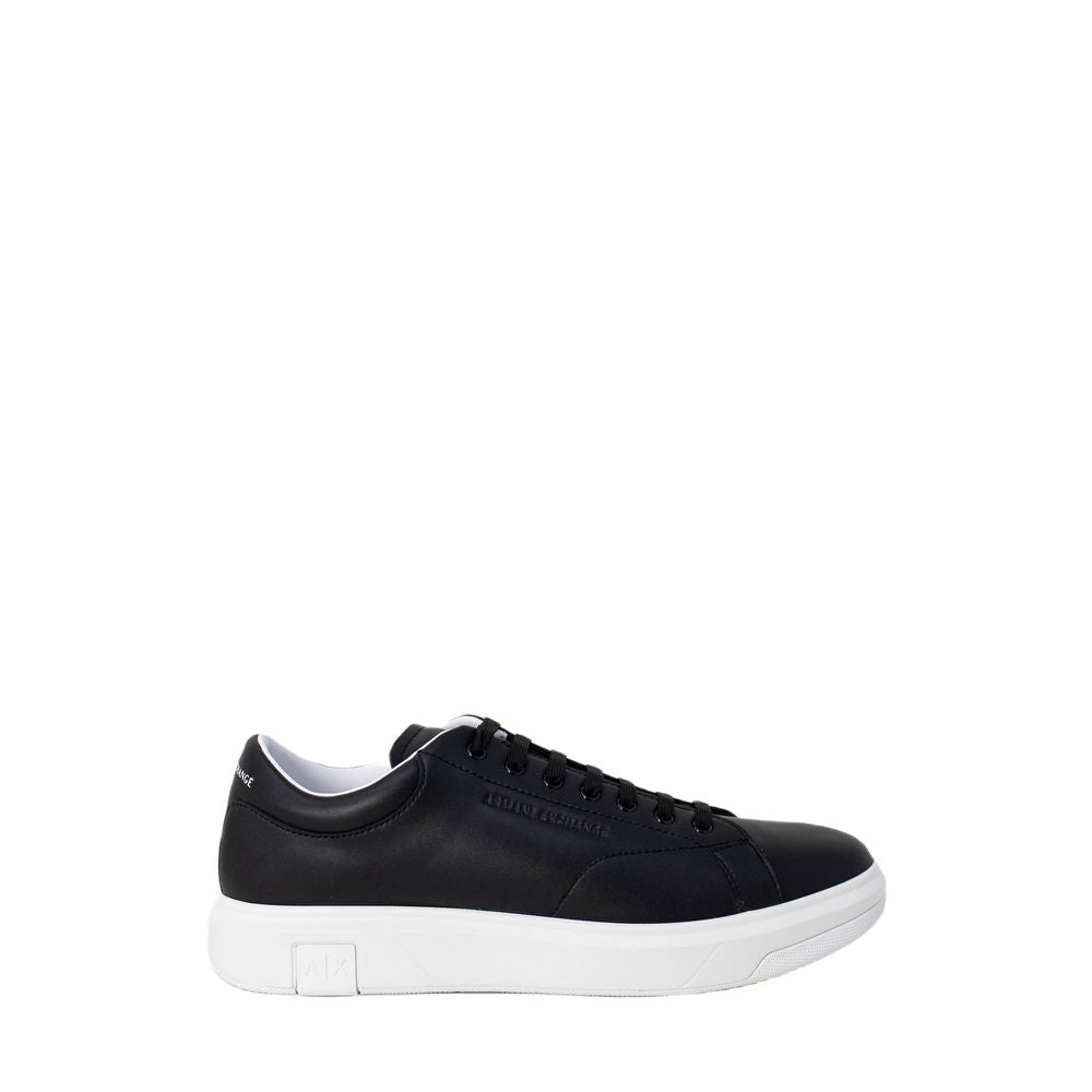 Armani Exchange Black Leather Men's Sneaker