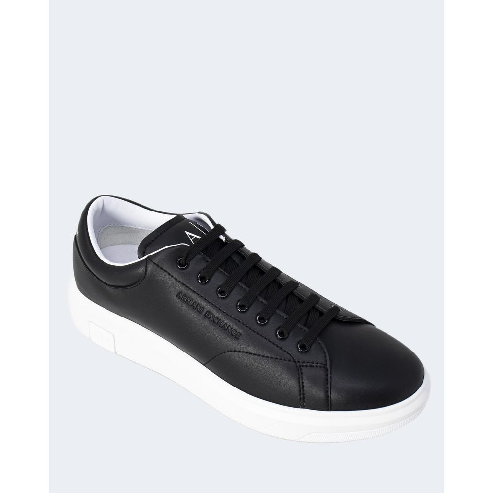 Armani Exchange Black Leather Men's Sneaker