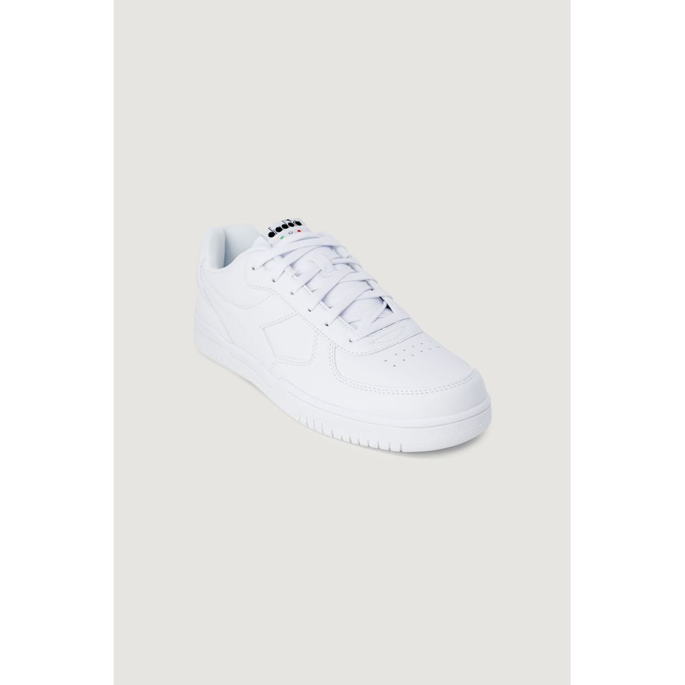 Diadora White Artificial Leather Men's Sneaker