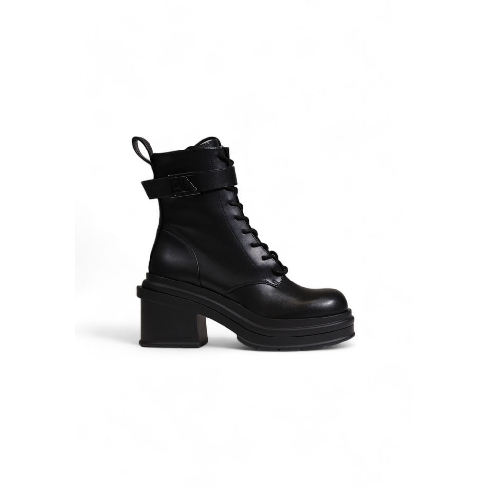 Armani Exchange Black Polyester Women's Boot