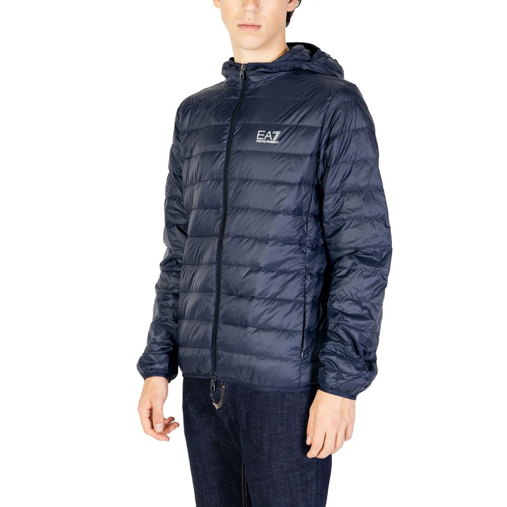 EA7 Emporio Armani Blue Polyamide Men's Jacket