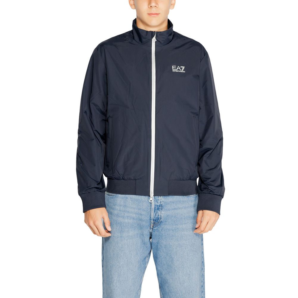 EA7 Emporio Armani Blue Polyamide Men's Jacket