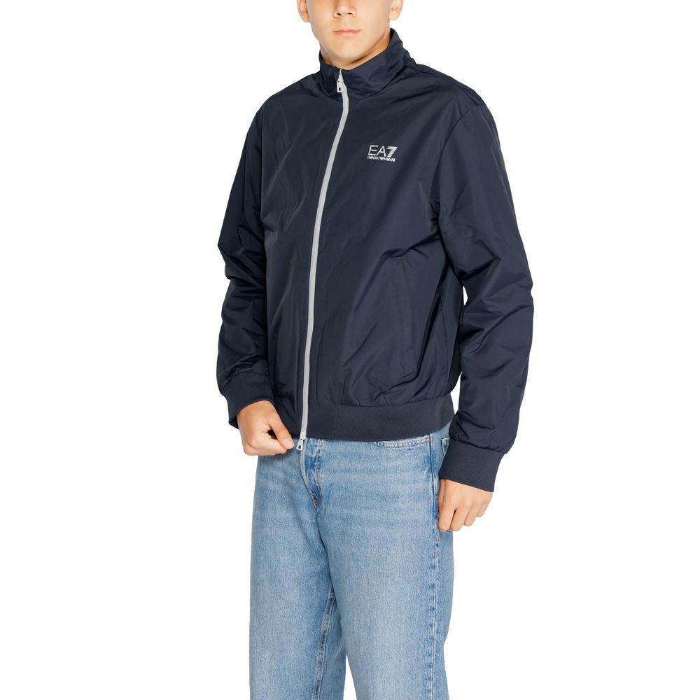 EA7 Emporio Armani Blue Polyamide Men's Jacket