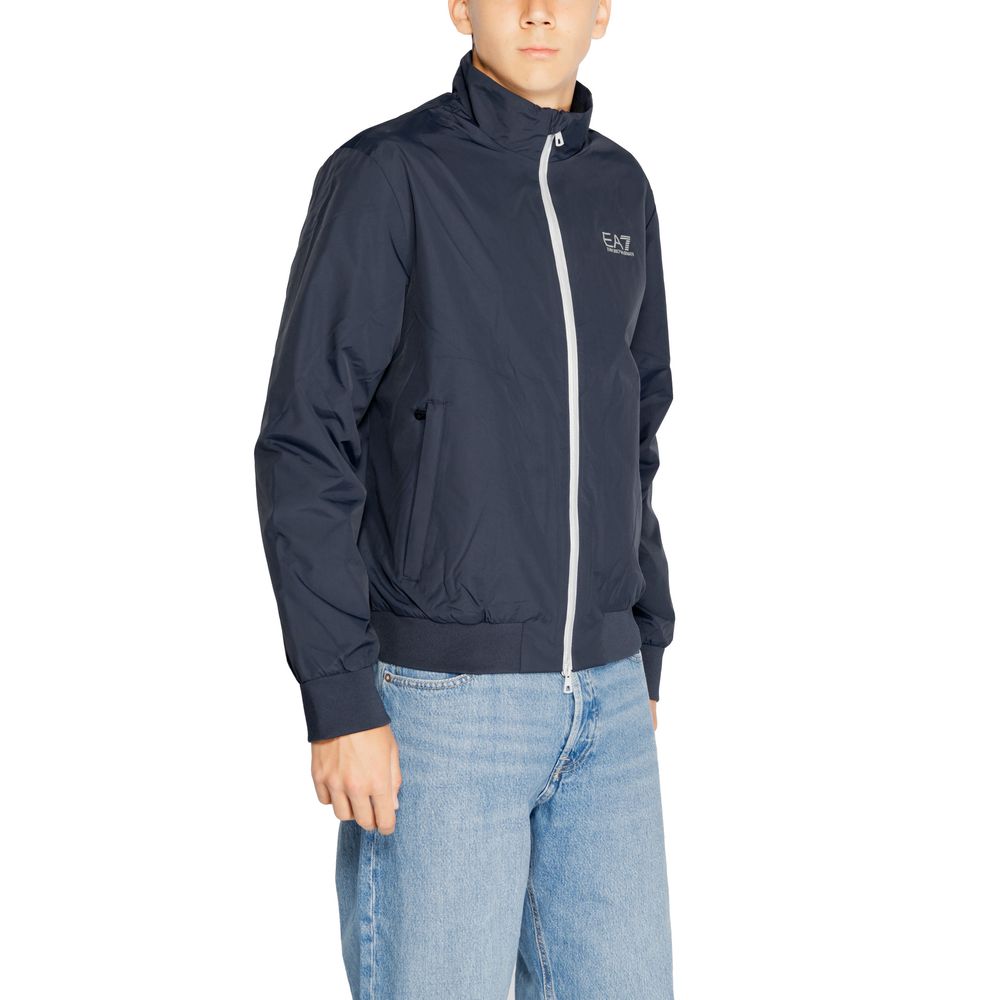 EA7 Emporio Armani Blue Polyamide Men's Jacket