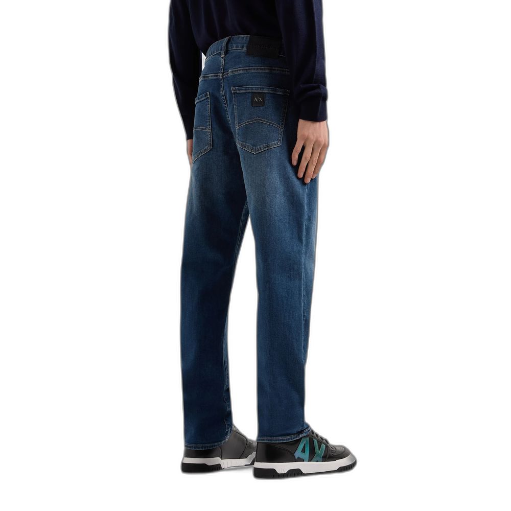 Armani Exchange Blue Cotton Skinny Men's Jeans