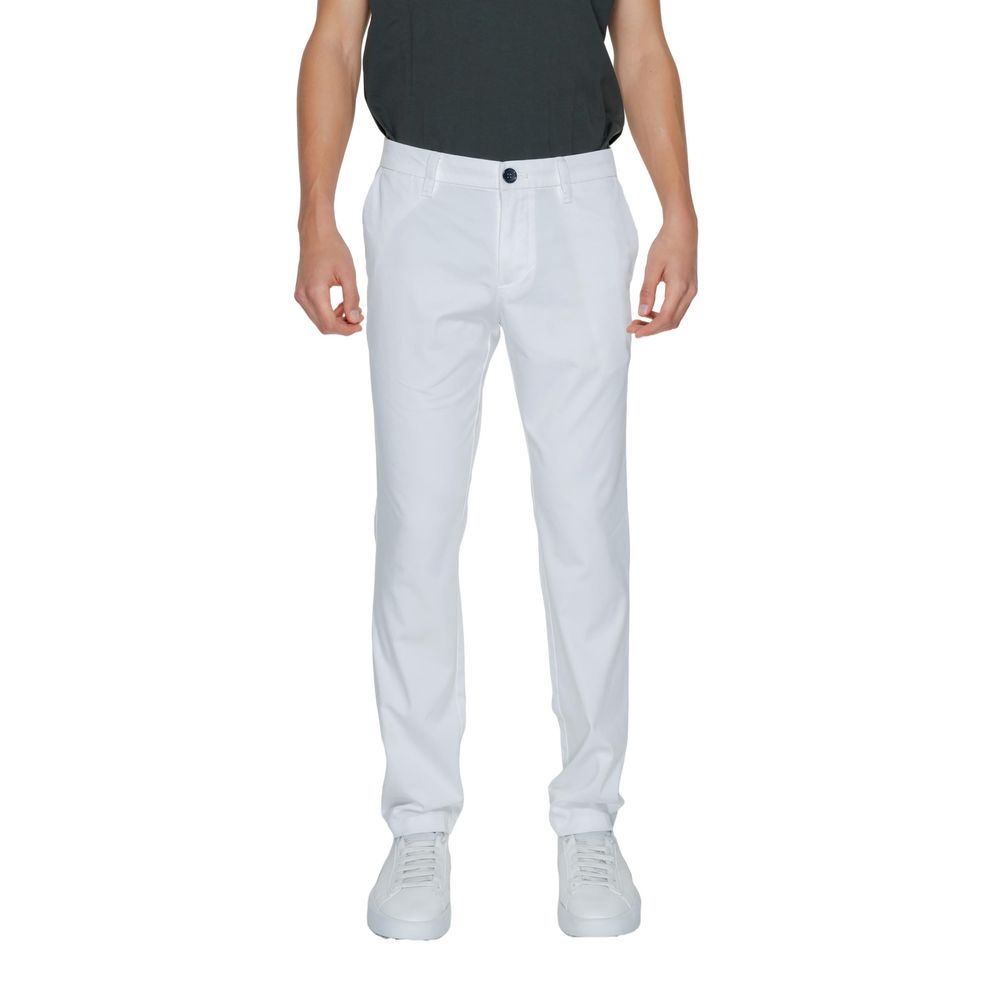 Armani Exchange White Cotton Casual Men's Pants
