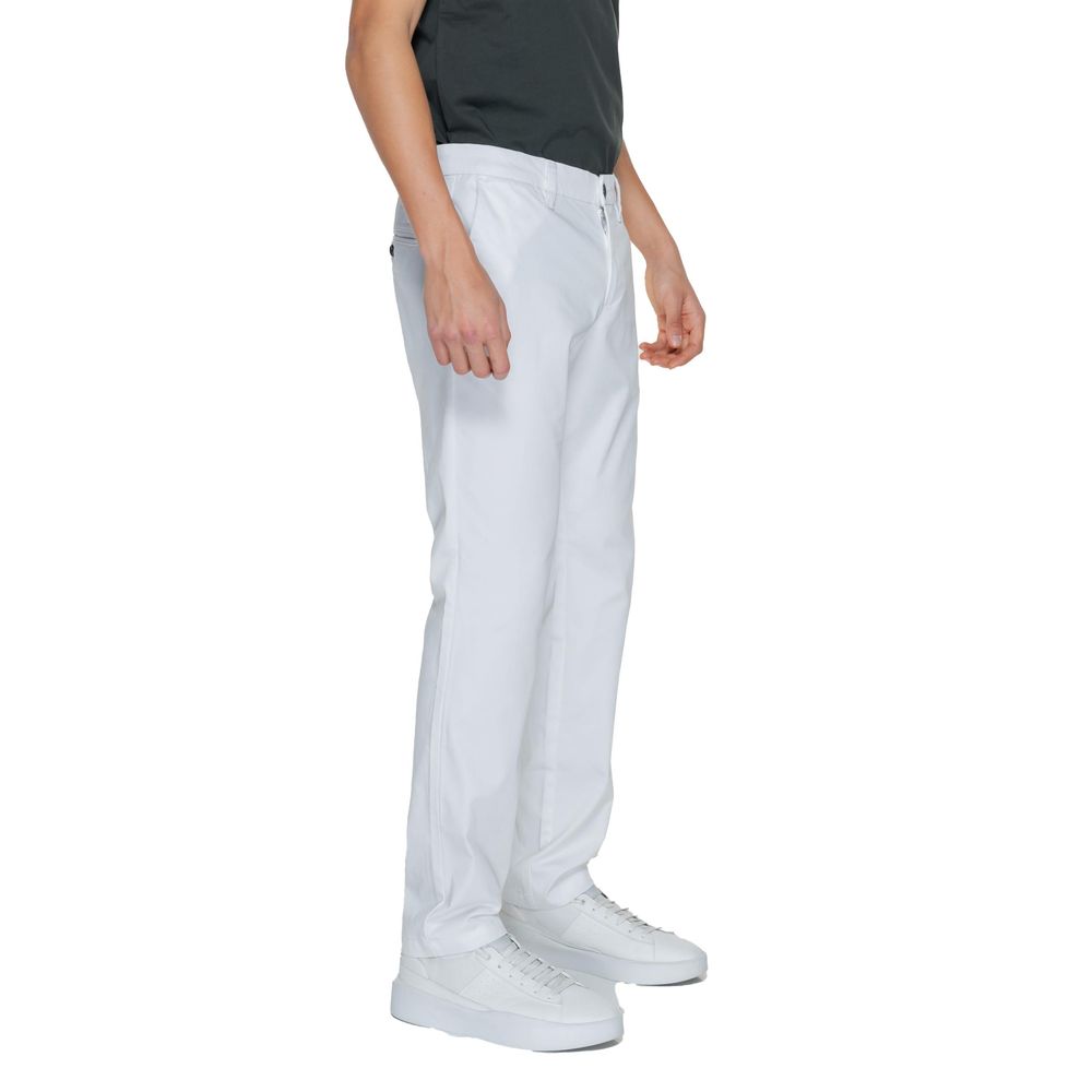 Armani Exchange White Cotton Casual Men's Pants