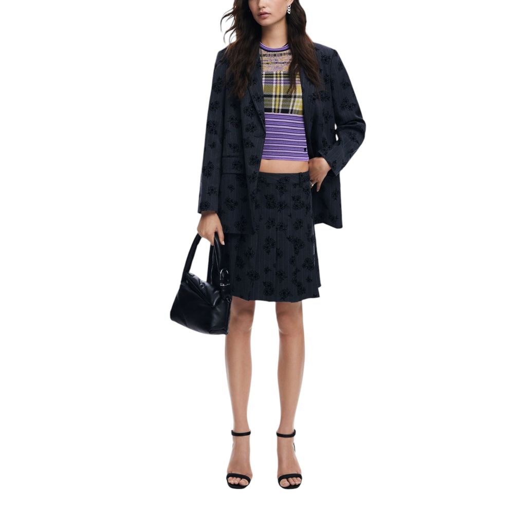 Desigual Gray Polyester Suits & Women's Blazer