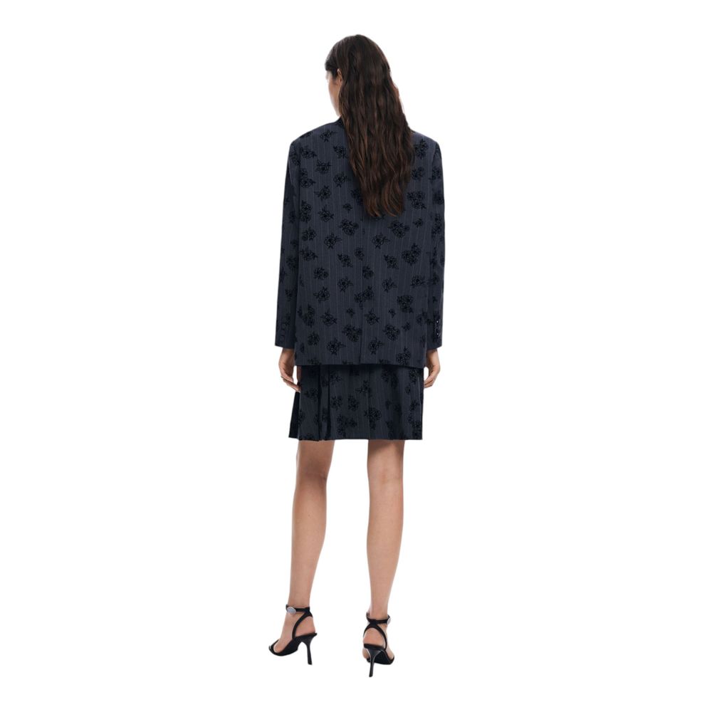 Desigual Gray Polyester Suits & Women's Blazer