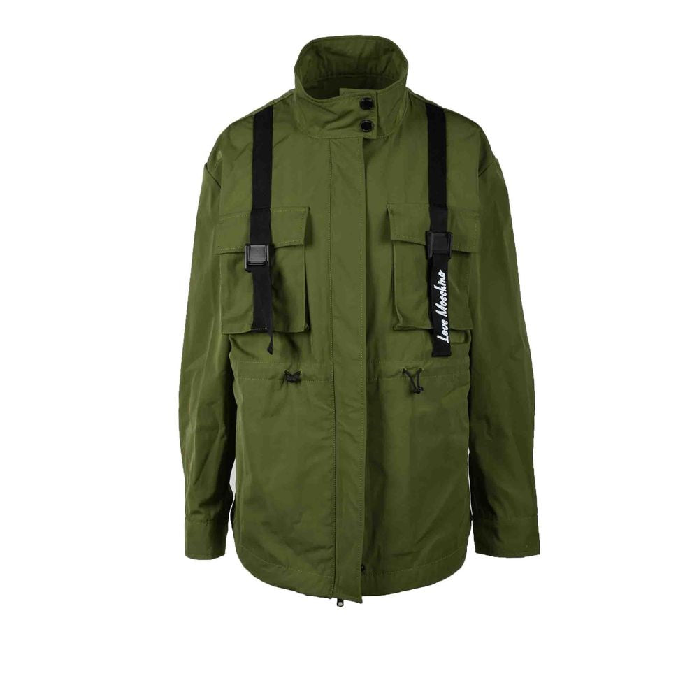 Love Moschino Green Polyester Women's Parka