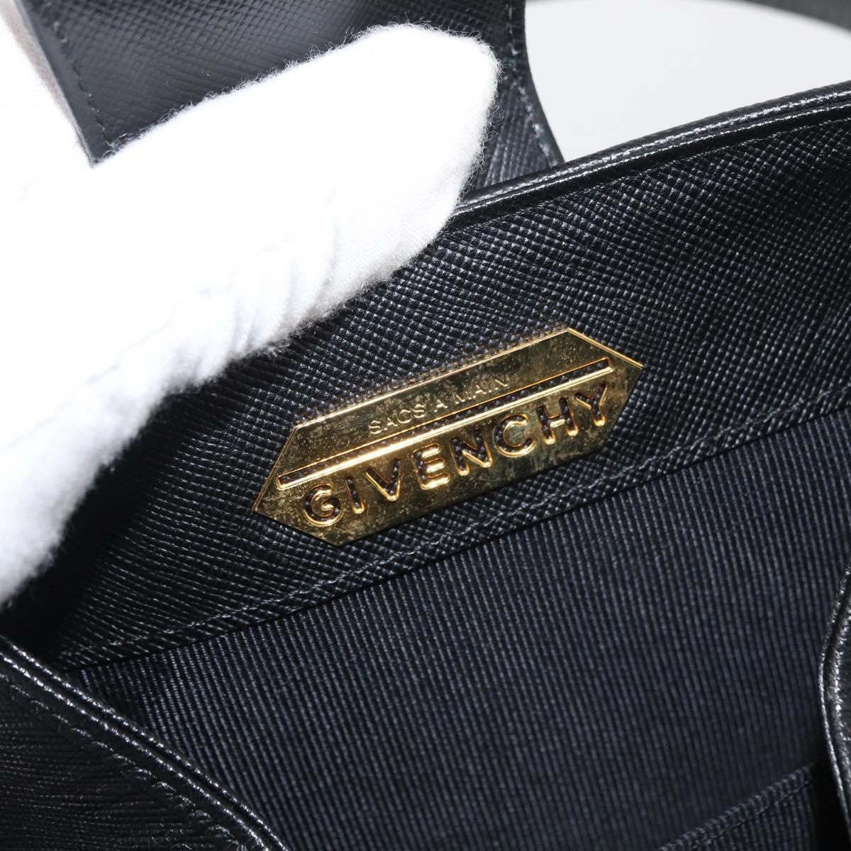 Givenchy Vintage Leather Black Leather Briefcase Bag (Pre-Owned)