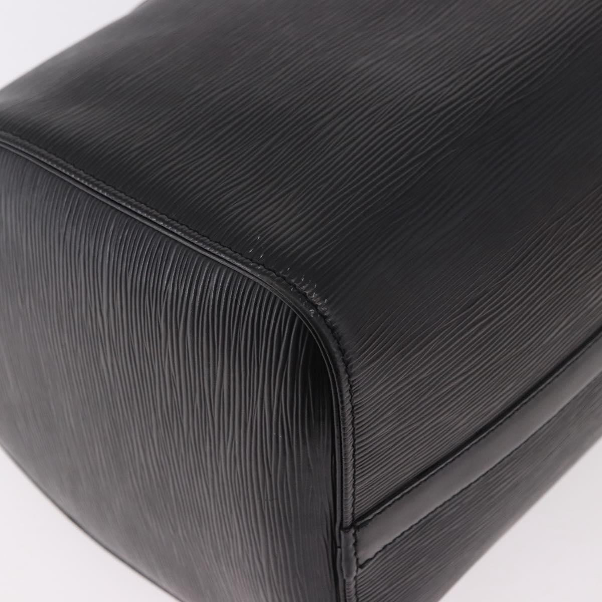 Louis Vuitton Speedy Epi Leather Black Leather Handbag (Pre-Owned)