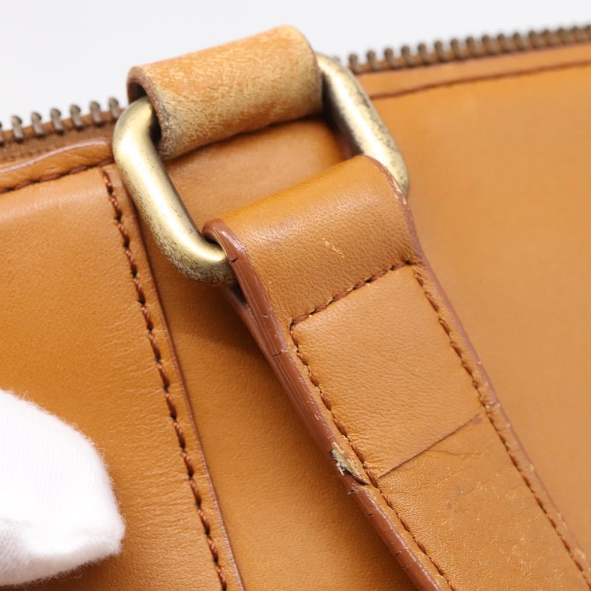 Burberry Handbag Leather Brown Leather Handbag (Pre-Owned)