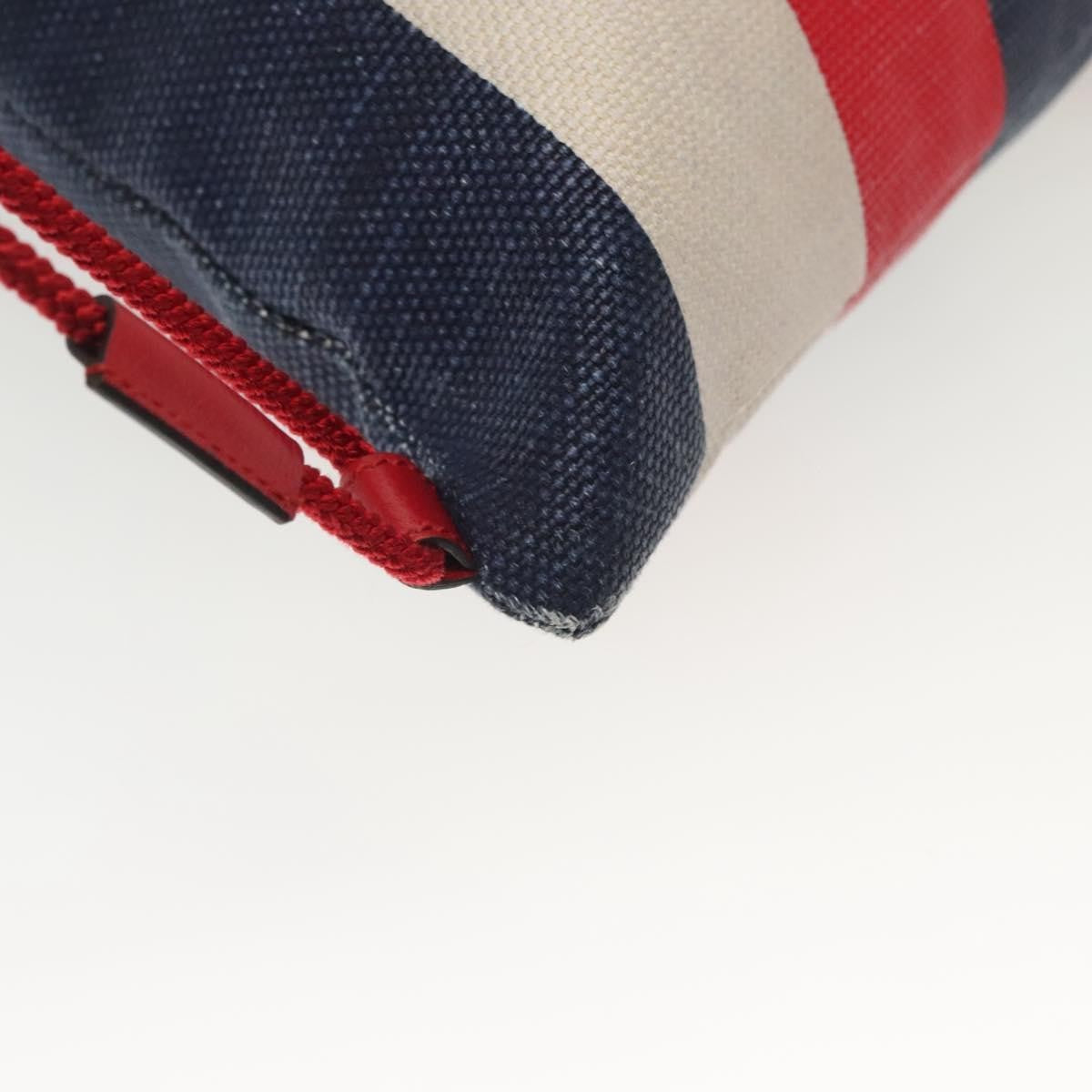 Gucci Logo Drawstring Striped Canvas Multicolour Canvas Backpack Bag (Pre-Owned)