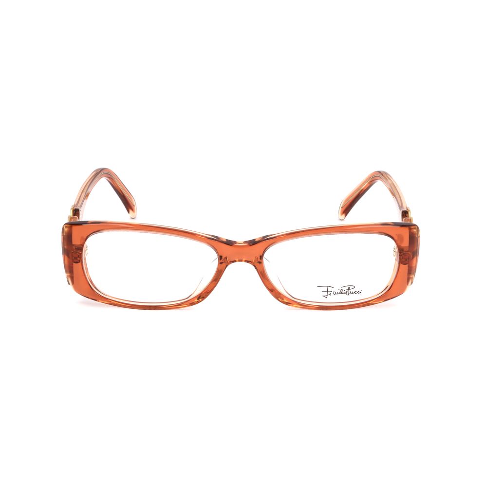 Emilio Pucci Orange Plastic Glasses Women's (Frames)