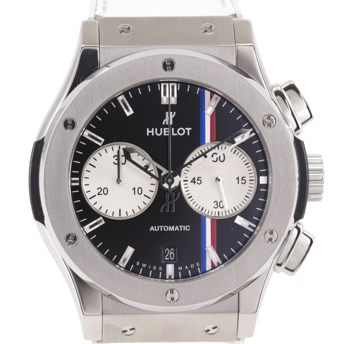 Hublot Classic Fusion Automatic Titanium And Alligator Watch (Pre-Owned)